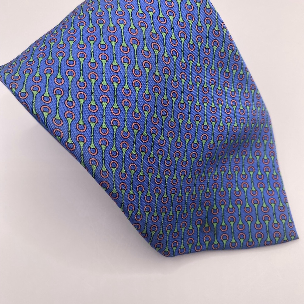 Blue Patterned Men's Tie Peter Blair Stained See Pictures